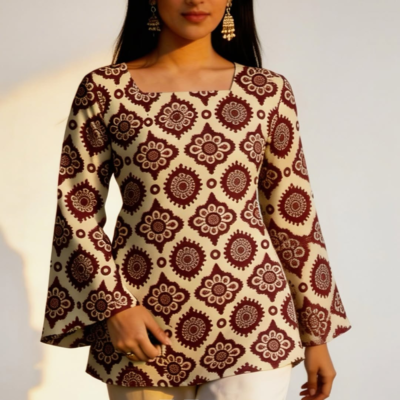 Kalamkri Short Kurti